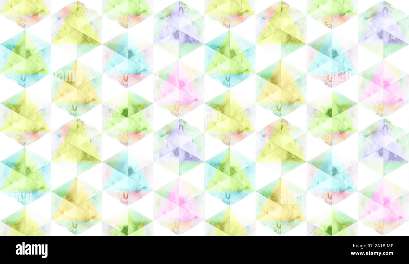 Aquarell polygonalen Hintergrund Stockfoto
