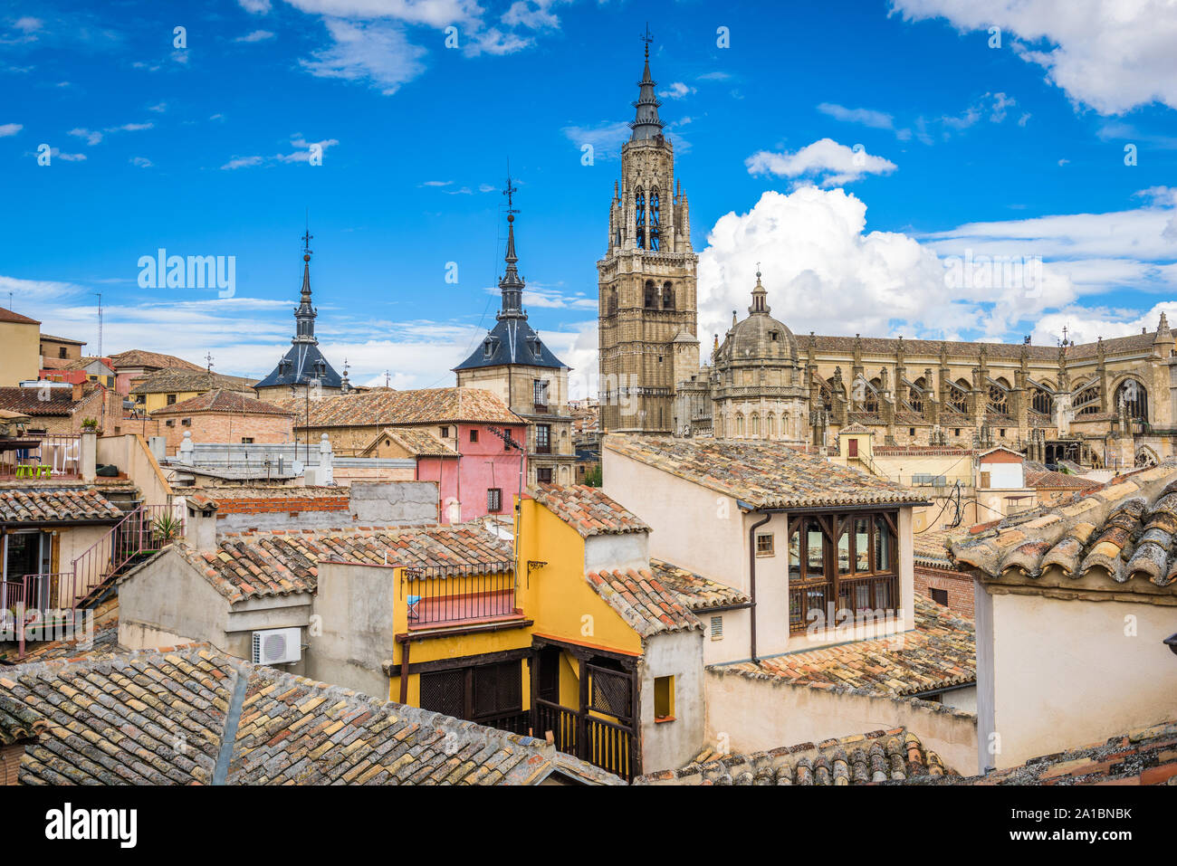 Toledo, Spanien alt Stadt Skyline. Stockfoto