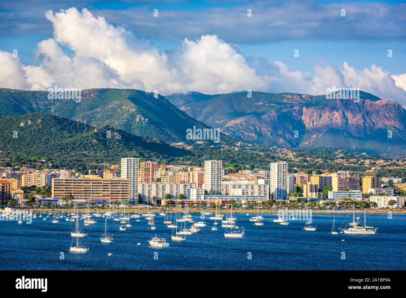 Korsika, Frankreich Badeorte am Mittelmeer. Stockfoto