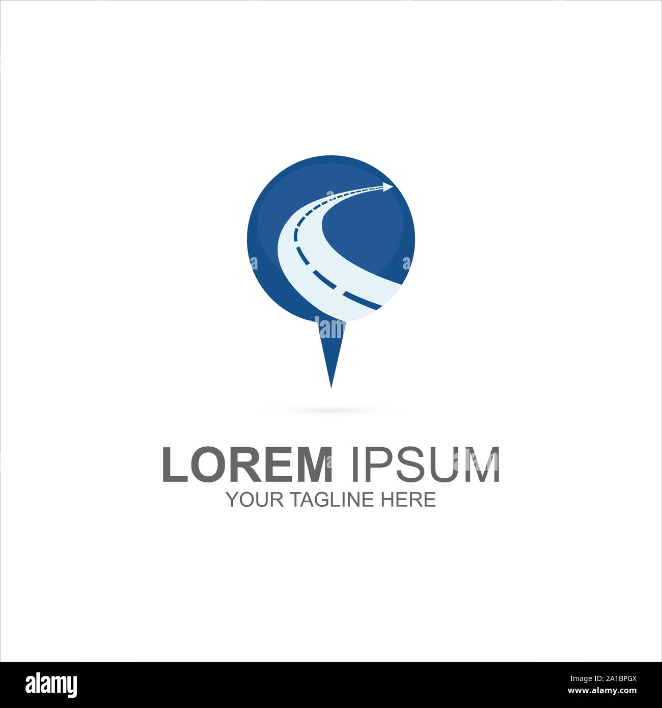 Ort Locator Logo Design Template Stockfoto