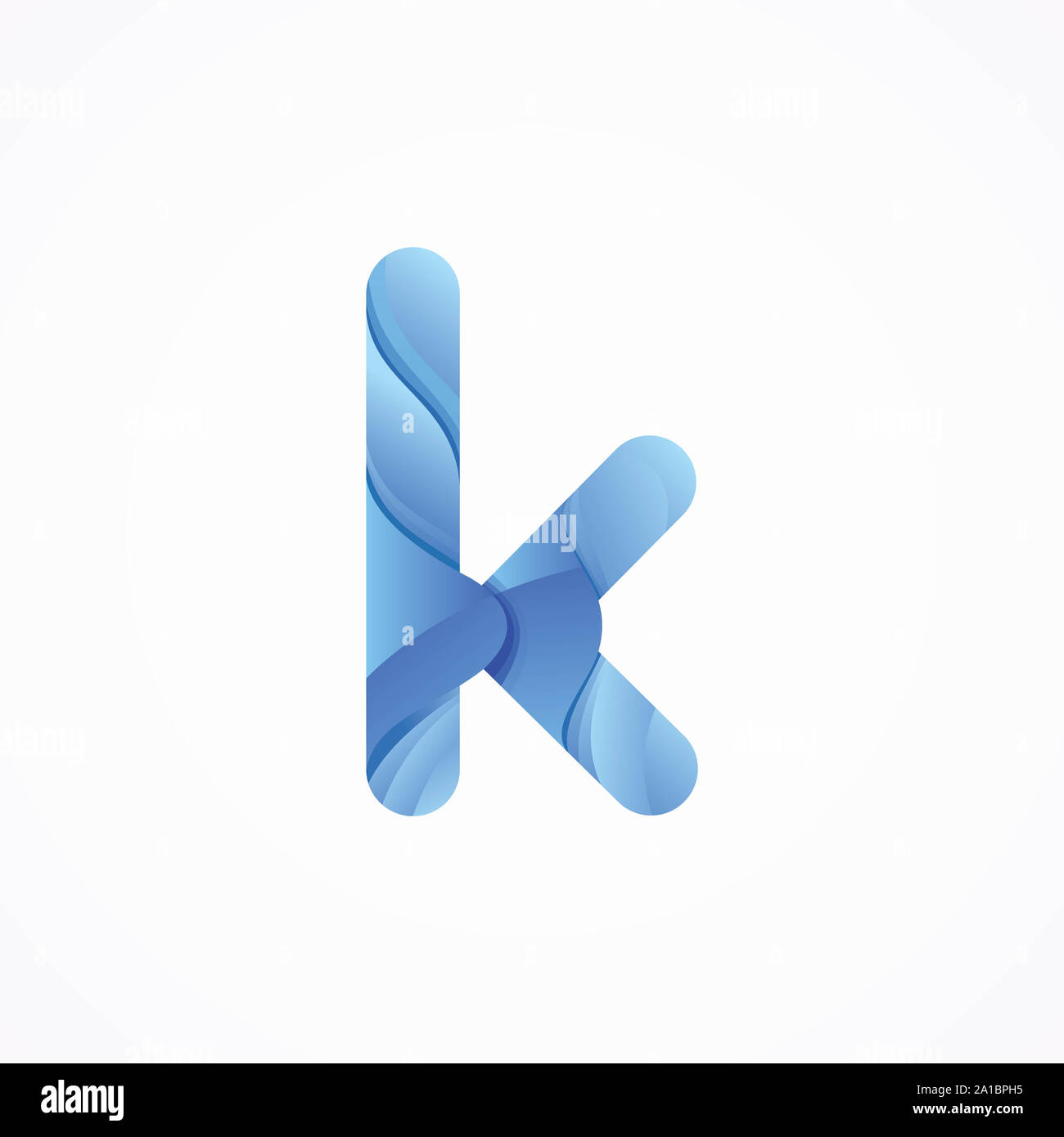 Infinity k Schreiben Logo Design Template Stockfoto
