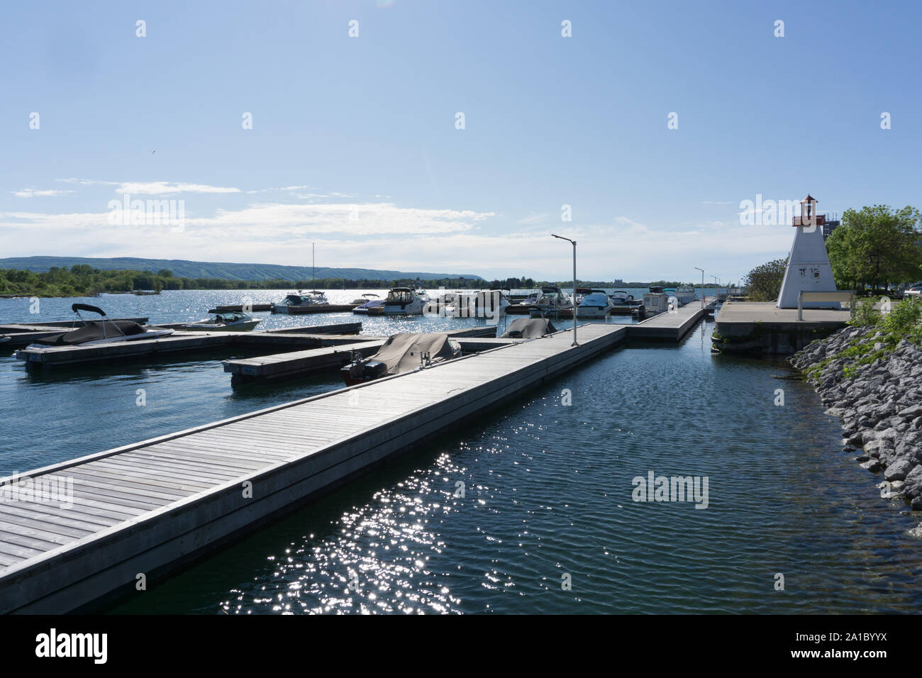 Kanada Ontario Collingwood, im Yacht Club von den Collingwood Marina Stockfoto