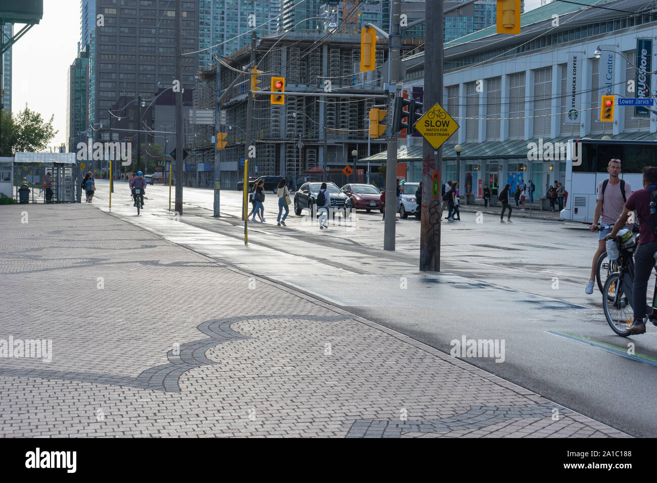 Jarvis Street verändert sich sehr schnell Stockfoto