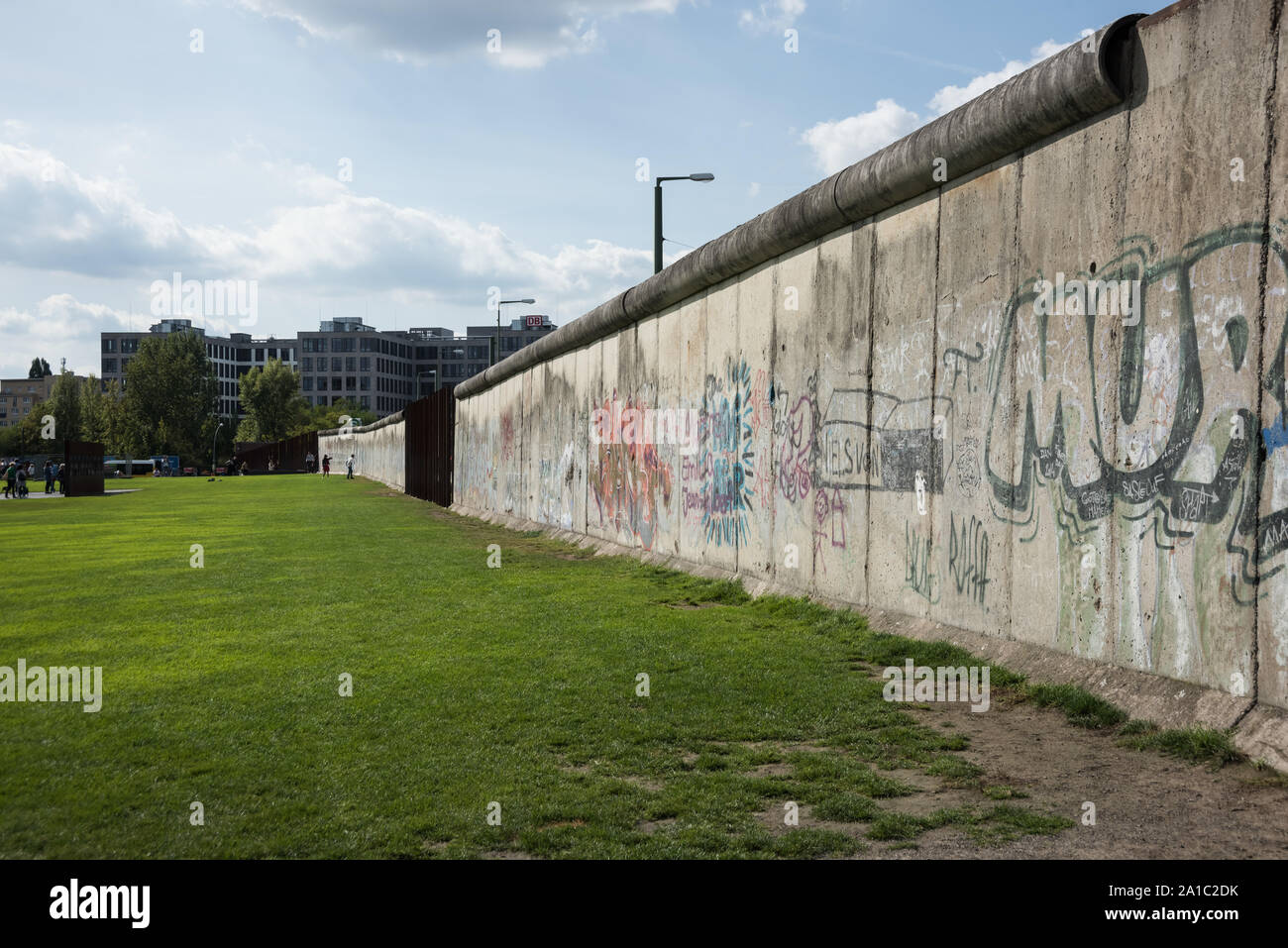 Berlin, Bernauer Straße, die Gedenkstätte Berliner Mauer - Berlin, Bernauer Straße, die ehemalige Berliner Mauer Stockfoto