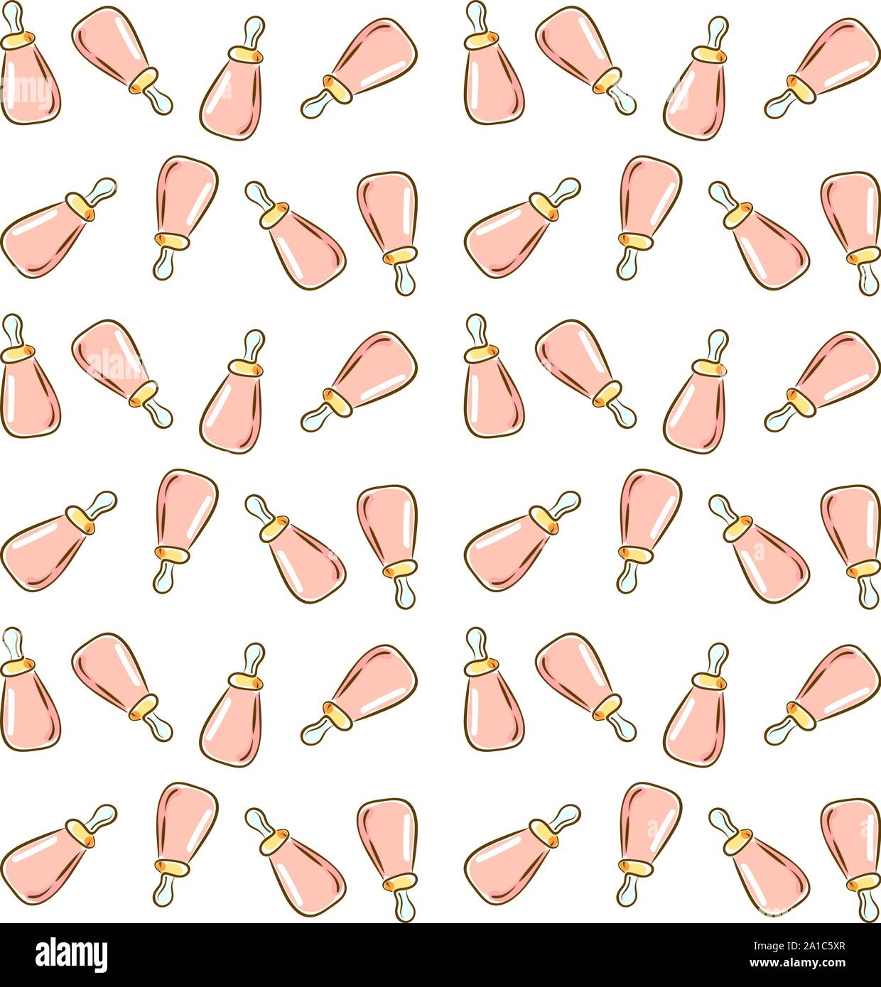 Baby Flasche, Illustration, Vektor auf weißem Hintergrund. Stock Vektor