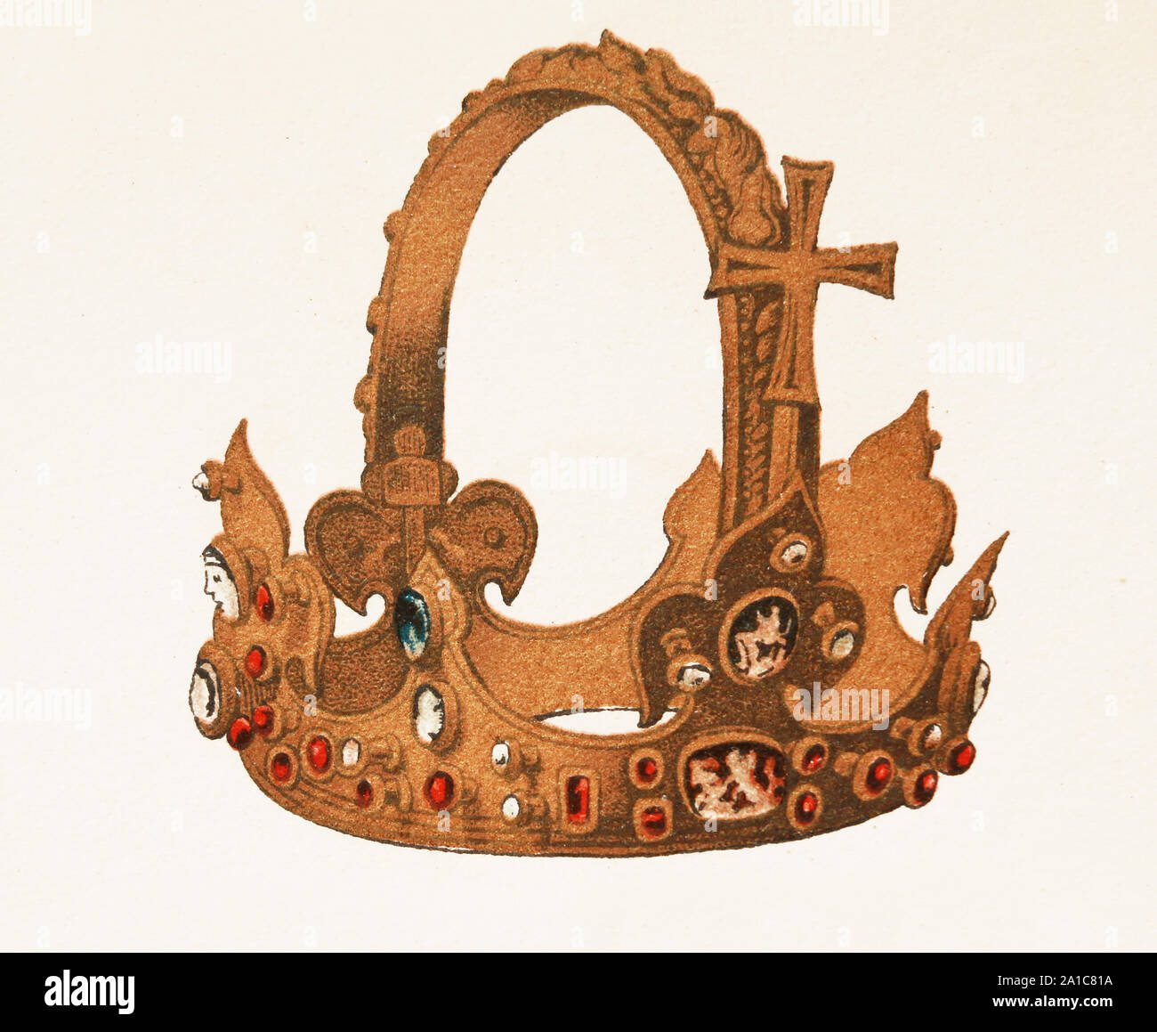 Deutsche Royal Crown - Reliquie des Heiligen Römischen Reiches. Stockfoto