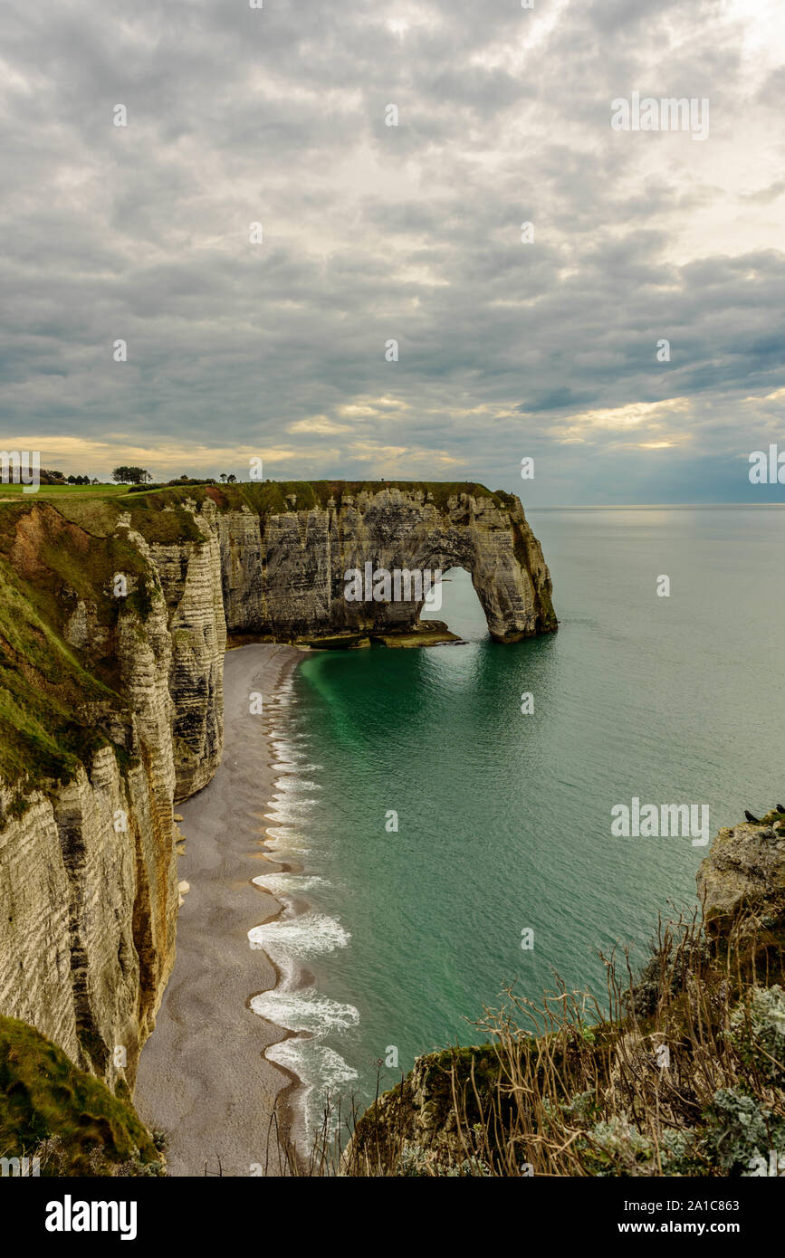 Étretat, Normandie, Frankreich Stockfoto