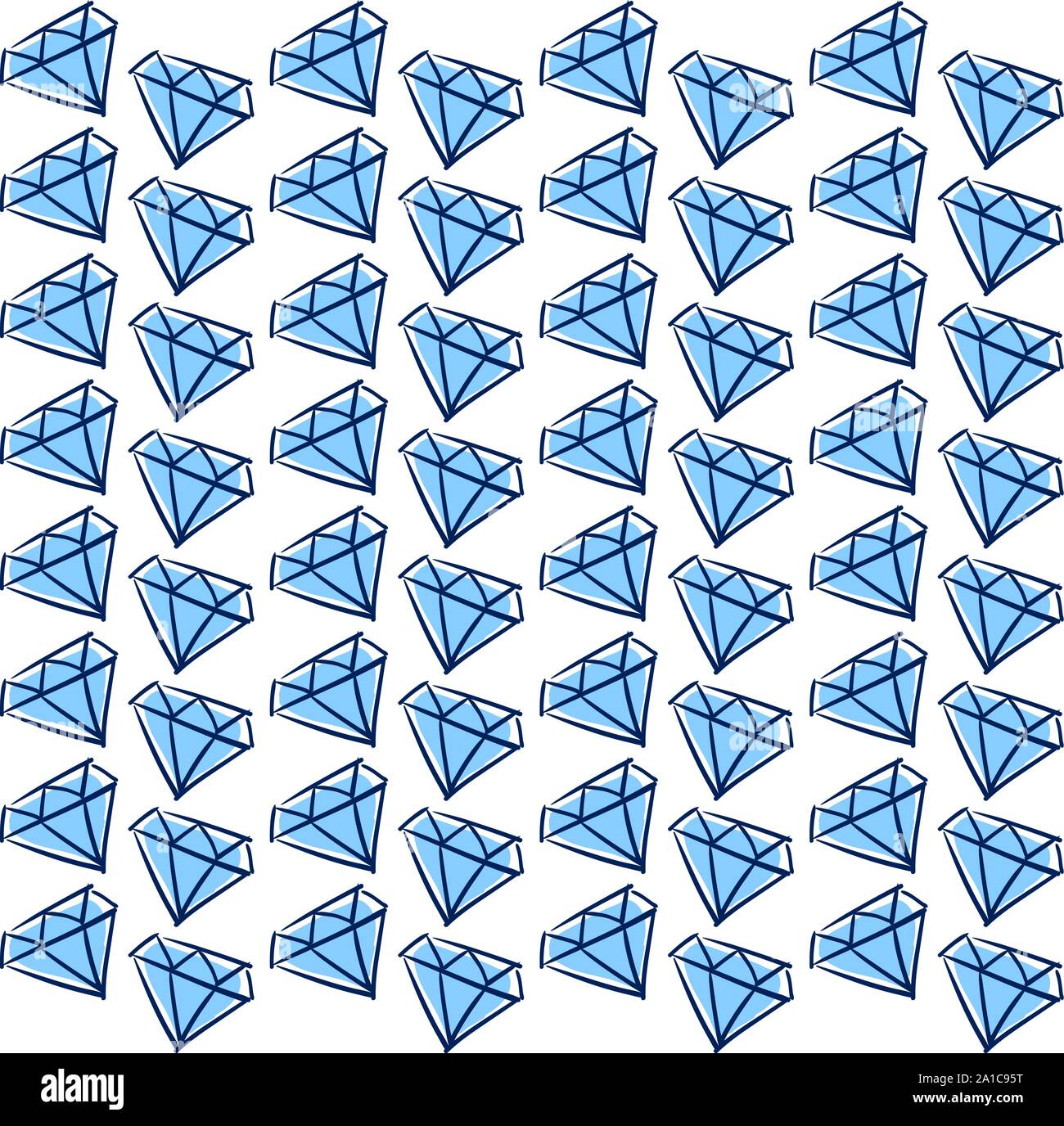 Diamond Tapete, Illustration, Vektor auf weißem Hintergrund. Stock Vektor