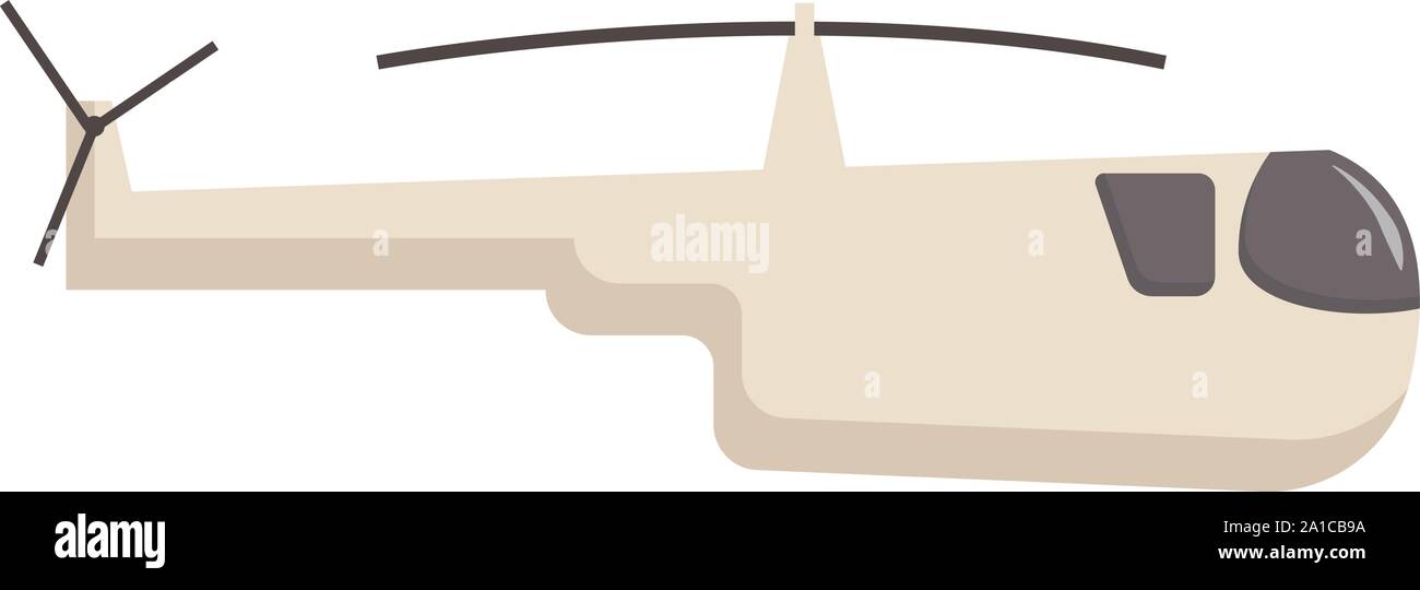 Hubschrauber, Illustration, Vektor auf weißem Hintergrund. Stock Vektor