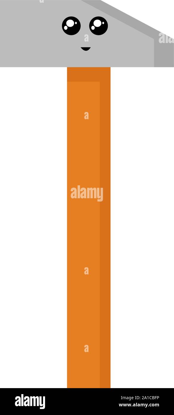 Hammer, Illustration, Vektor auf weißem Hintergrund. Stock Vektor