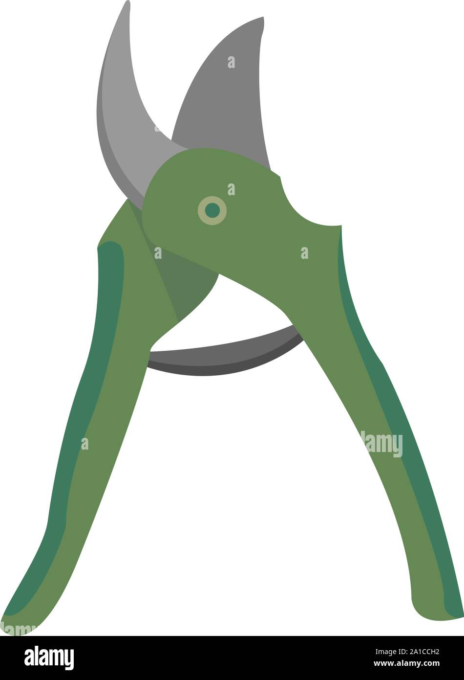 Garten Scherer, Illustration, Vektor auf weißem Hintergrund. Stock Vektor