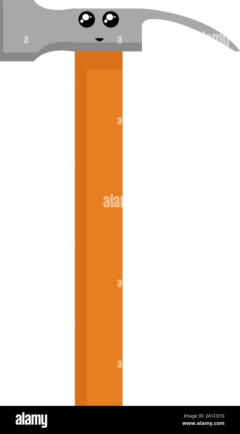 Hammer, Illustration, Vektor auf weißem Hintergrund. Stock Vektor