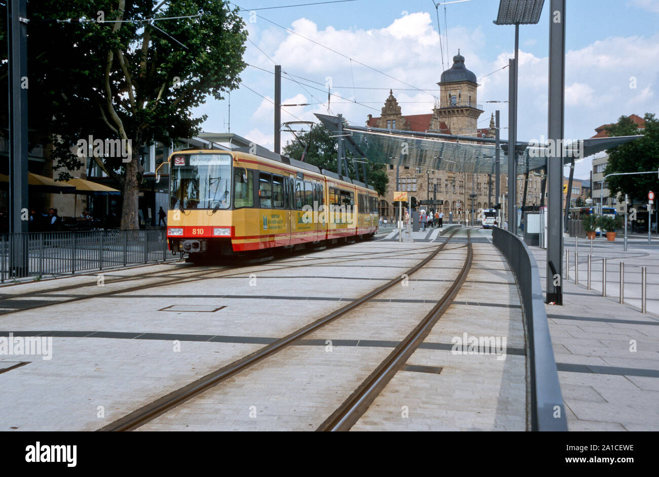 Heilbronn, Stadtbahn Stockfoto