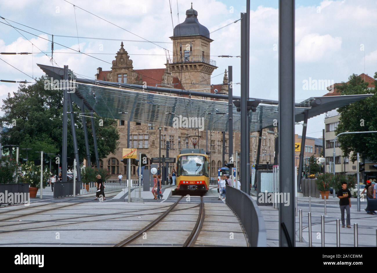 Heilbronn, Stadtbahn Stockfoto