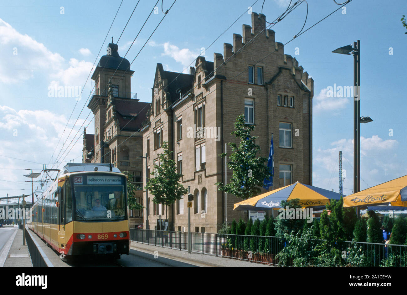 Heilbronn, Stadtbahn Stockfoto