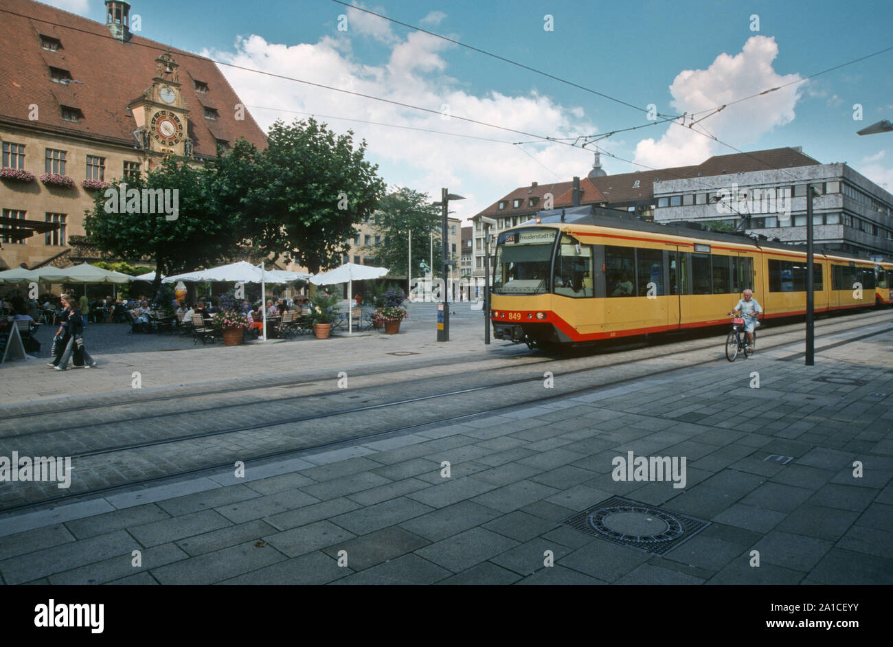 Heilbronn, Stadtbahn Stockfoto