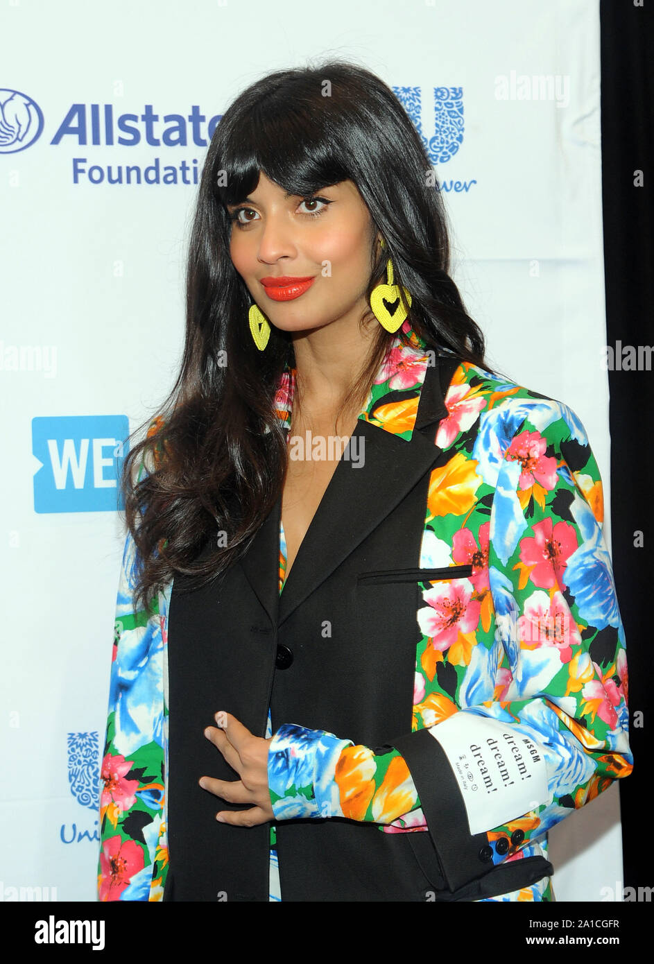 New York, NY, USA. 25 Sep, 2019. Jameela Jamil besucht die wir Tag der Vereinten Nationen am 25. September 2019 Bei der Barclays Center in Brooklyn, New York. Quelle: John Palmer/Medien Punch/Alamy leben Nachrichten Stockfoto