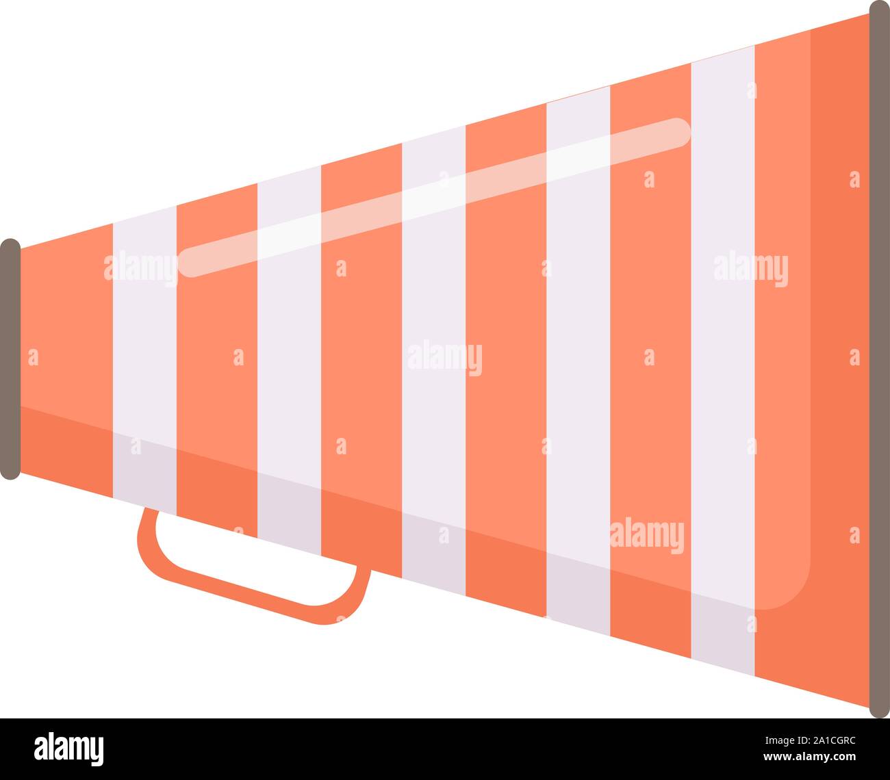 Megaphon, Illustration, Vektor auf weißem Hintergrund. Stock Vektor