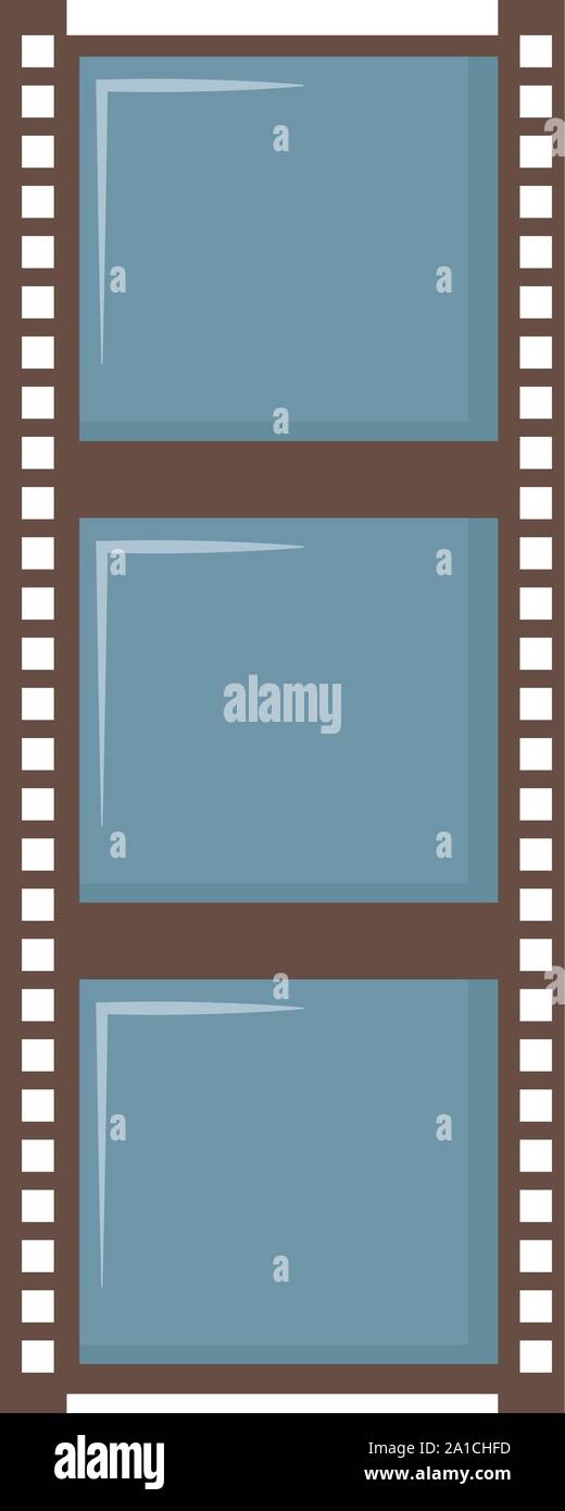 Film der Kamera, Illustration, Vektor auf weißem Hintergrund. Stock Vektor