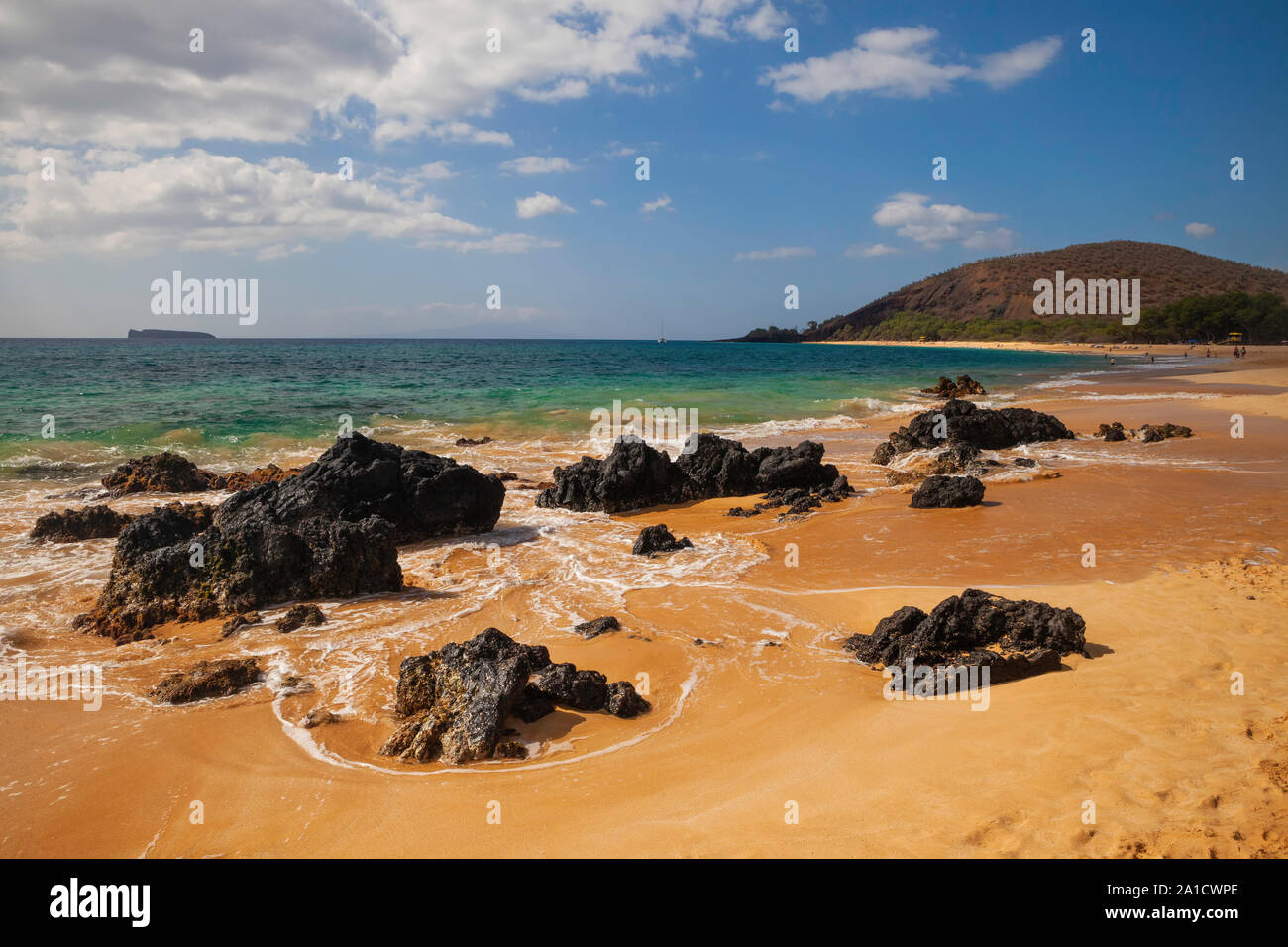 Große Strand, Makena, Maui, Hawaii Stockfoto
