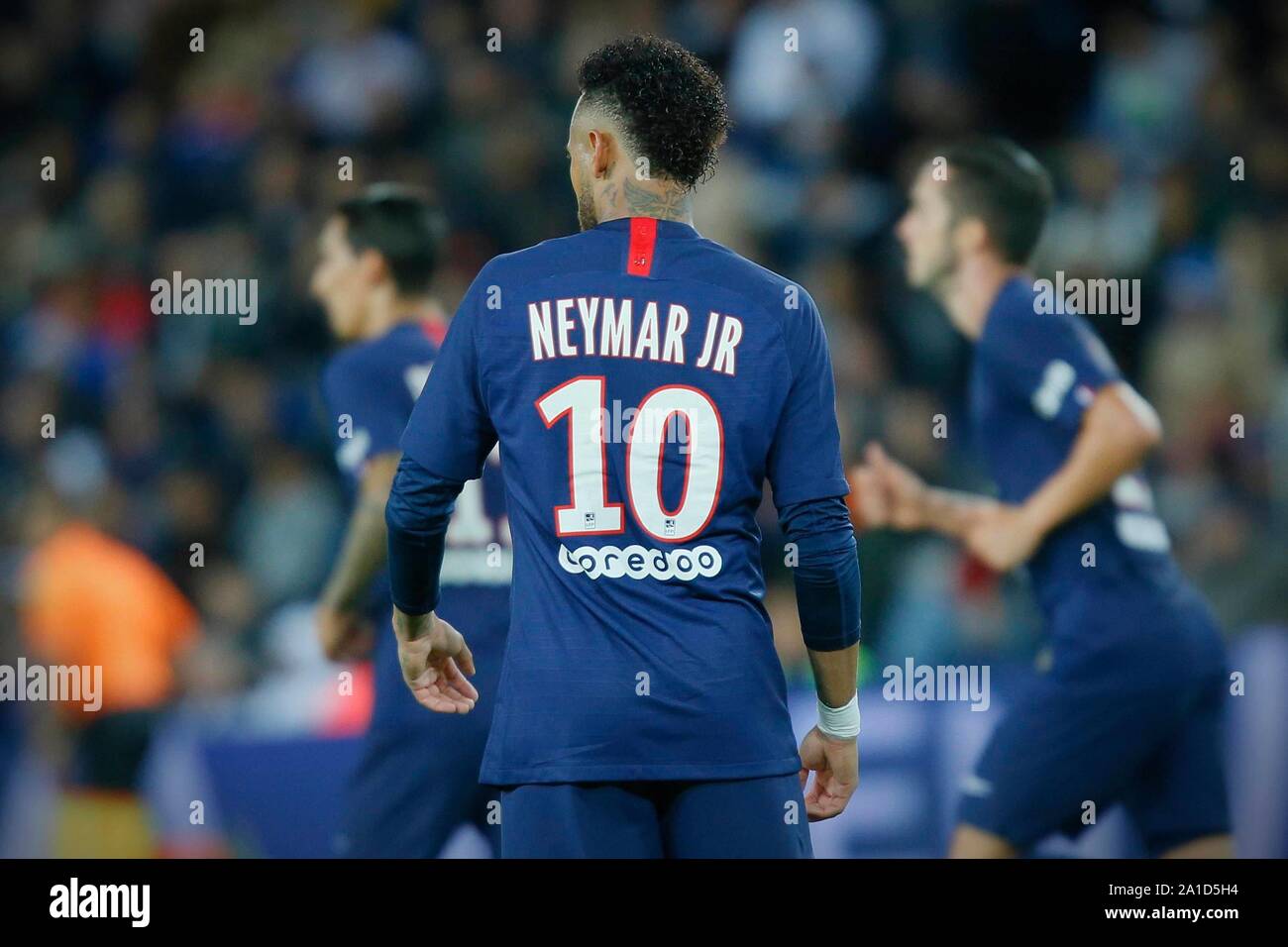 Französische Ligue 1 Fussball, PSG v Reims, Parc des Princes, Paris, Frankreich. 25 Sep, 2019. Neymar Jr, 644/cordon Credit: CORDON PRESSE/Alamy leben Nachrichten Stockfoto