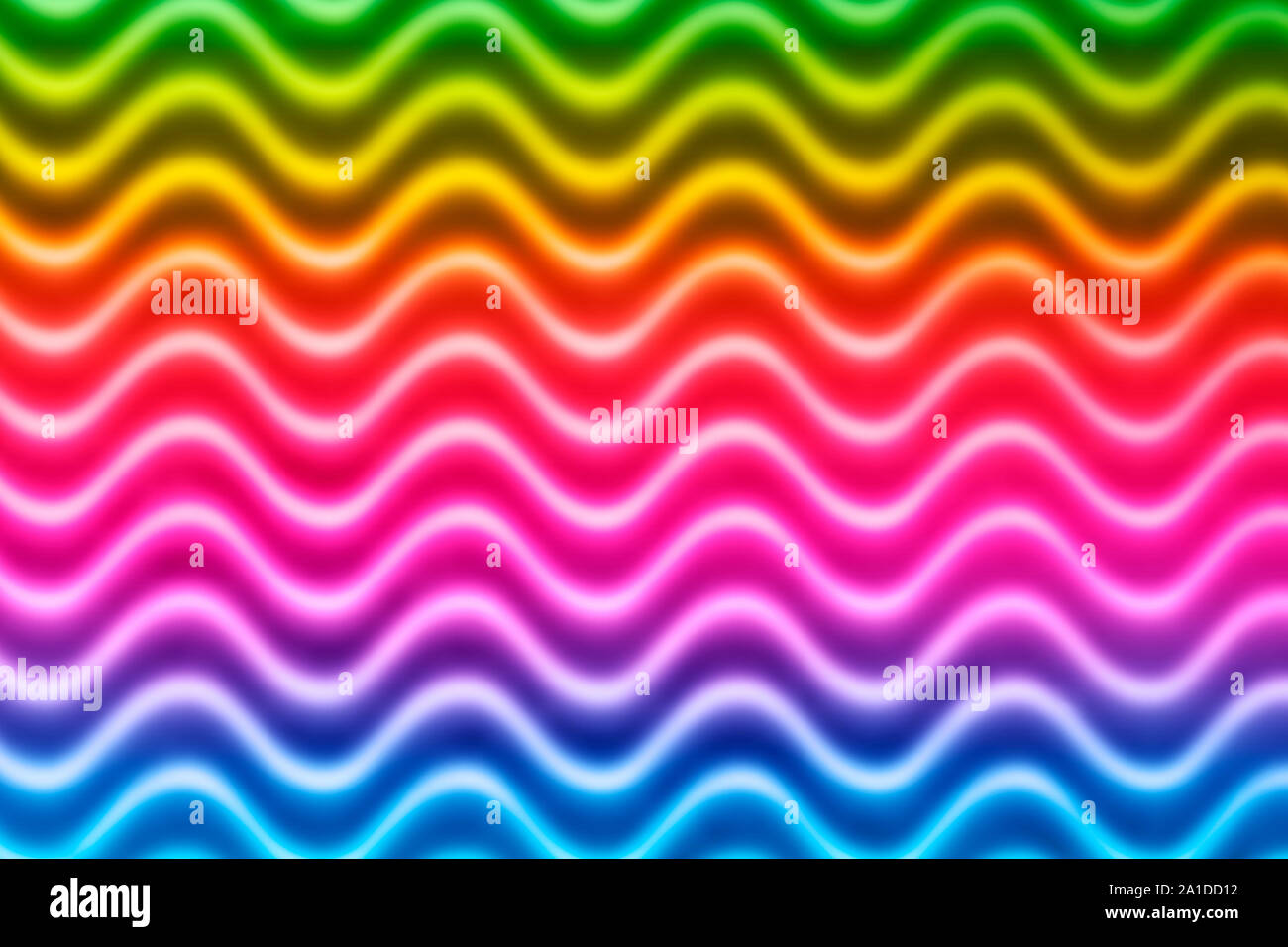 Abstrakte farbenfrohe Blur geometrische kurvige Wellen Muster. Stockfoto
