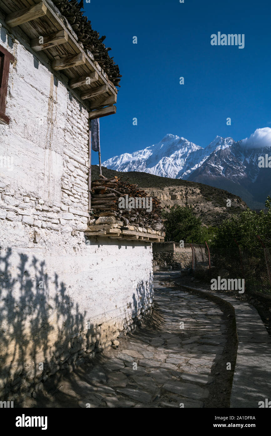 Thini Dorf in Mustang, Nepal Stockfoto