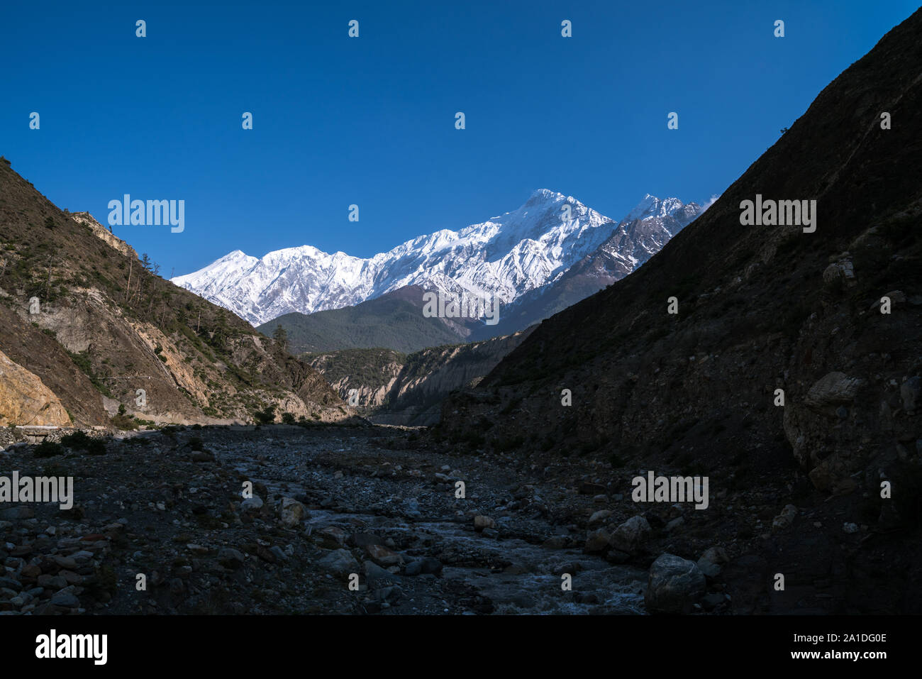 Mount Nilgiri, Mustang, Nepal Stockfoto