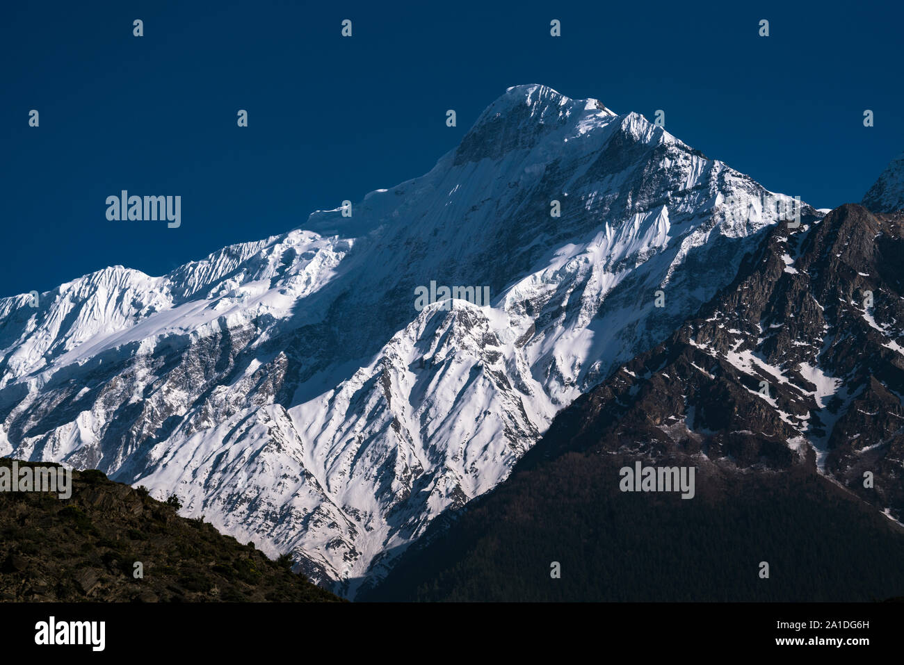 Mount Nilgiri, Mustang, Nepal Stockfoto