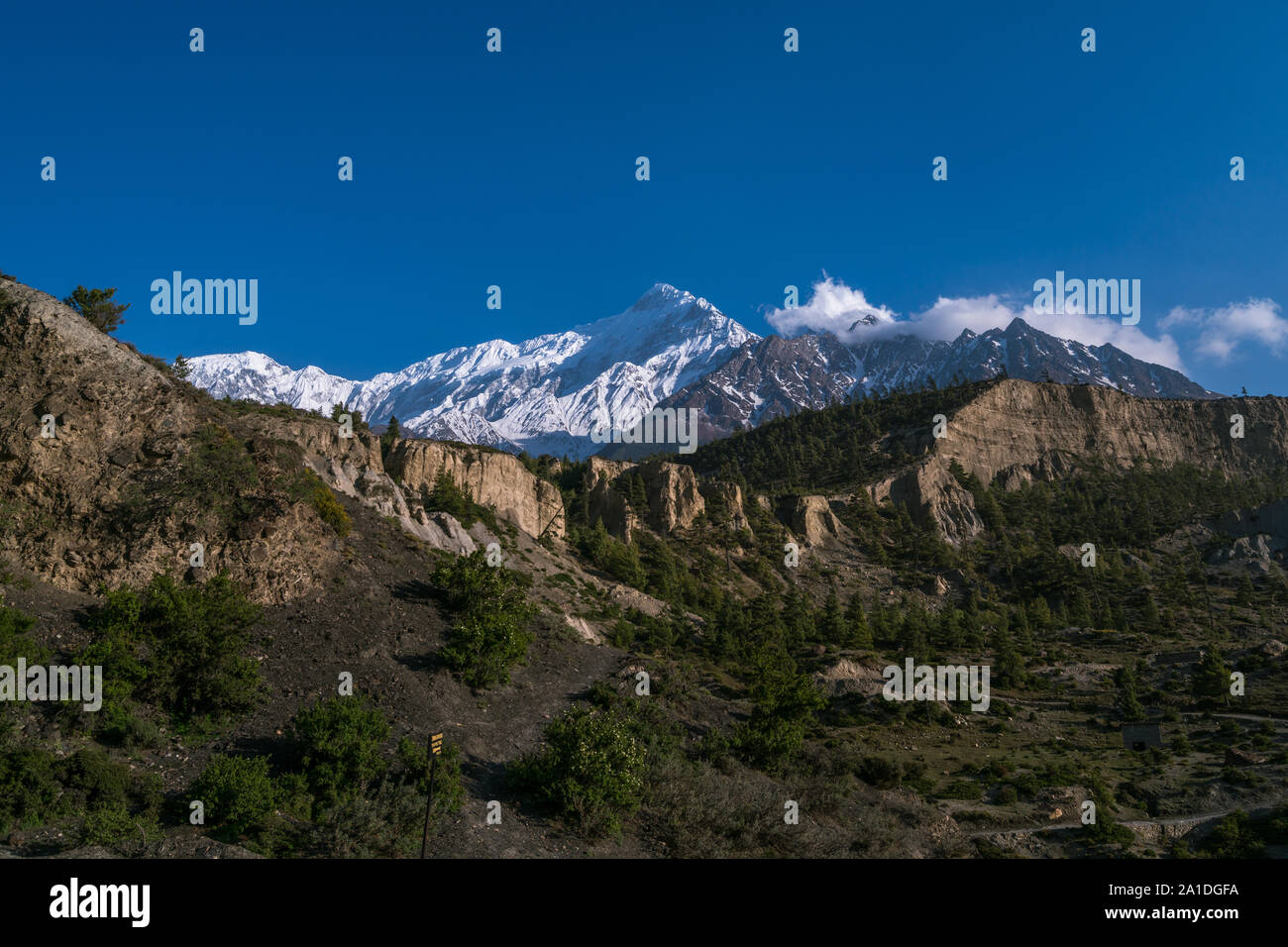 Mount Nilgiri, Mustang, Nepal Stockfoto