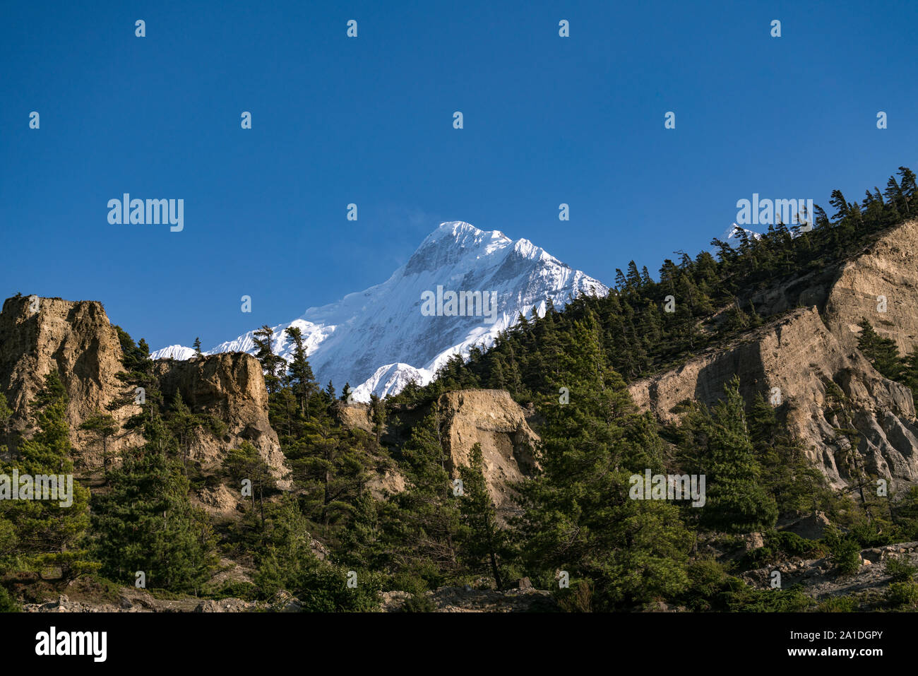 Mount Nilgiri, Mustang, Nepal Stockfoto