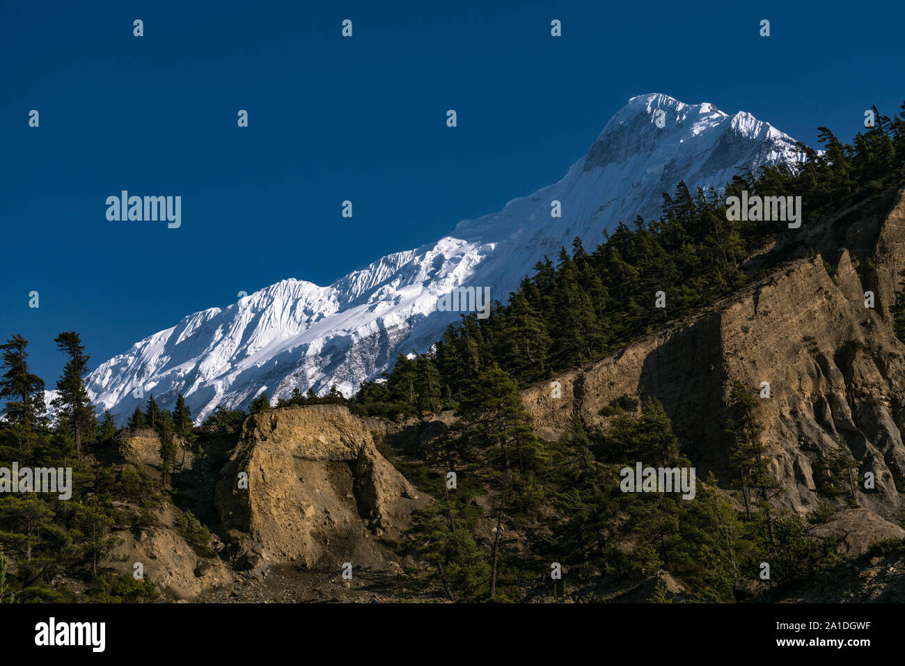 Mount Nilgiri, Mustang, Nepal Stockfoto