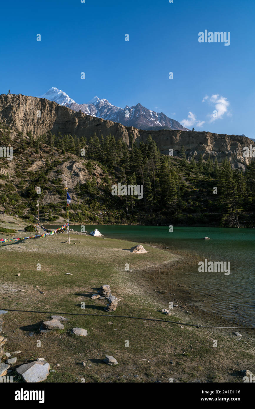Dhumba See, untere Mustang, Nepal Stockfoto