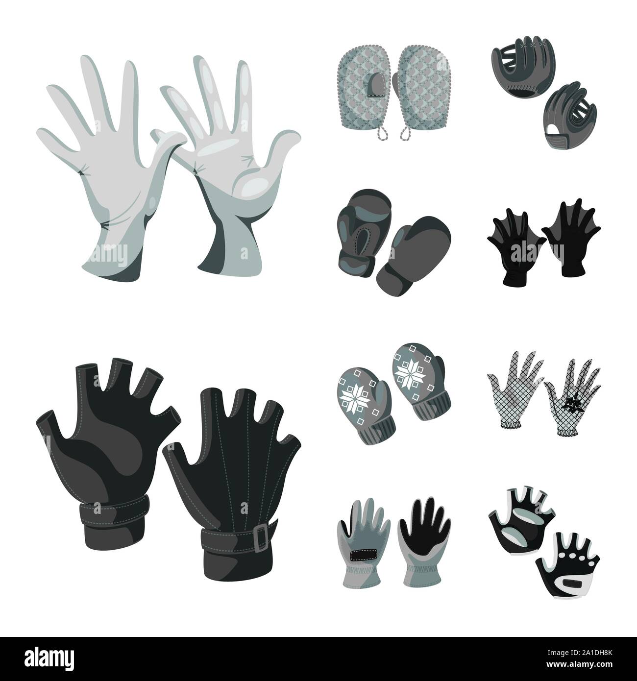 Vektor Design von Eigentum und Kennzeichen. Einstellen der Eigenschaft und Textil Lager Symbol für das Web. Stock Vektor