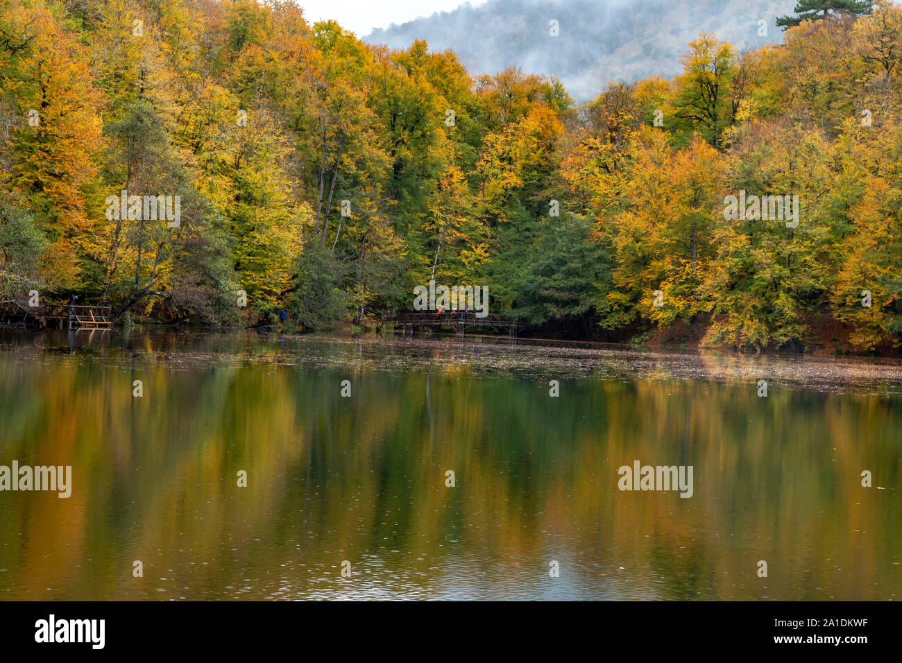 Die Yedigoller sieben Seen Nationalpark liegt im Norden der Provinz Bolu, und südlich von Zonguldak in der westlichen Schwarzmeerregion. Stockfoto