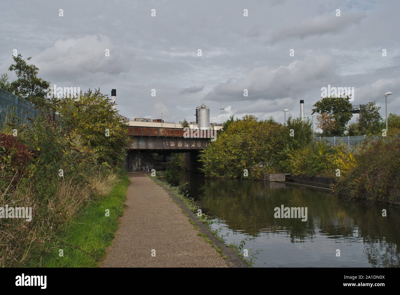 Städtischen Kanal. Birmingham. West Midlands. Großbritannien Stockfoto Städtischen Kanal. Birmingham. West Midlands. Großbritannien Stockfoto