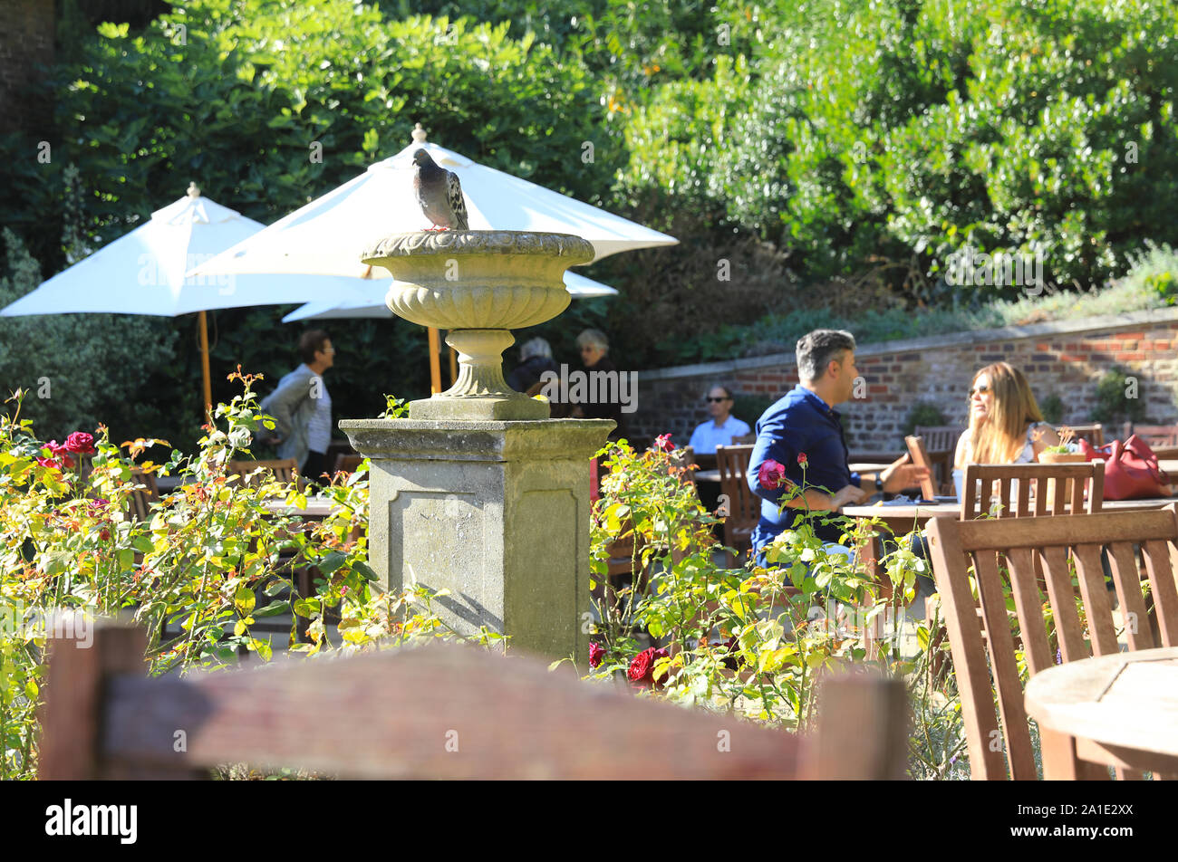 Das Cafe am Kenwood House, in Hampstead Heath, im Norden von London, Großbritannien Stockfoto