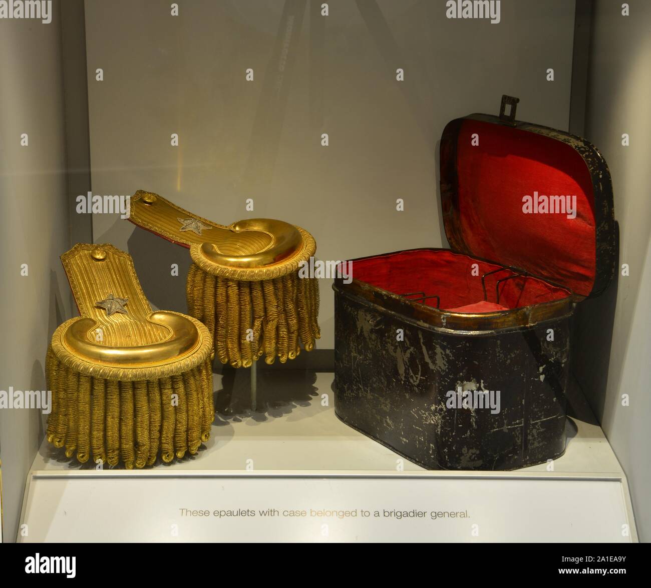 Die schulterklappen eines Brigadier General. Stockfoto