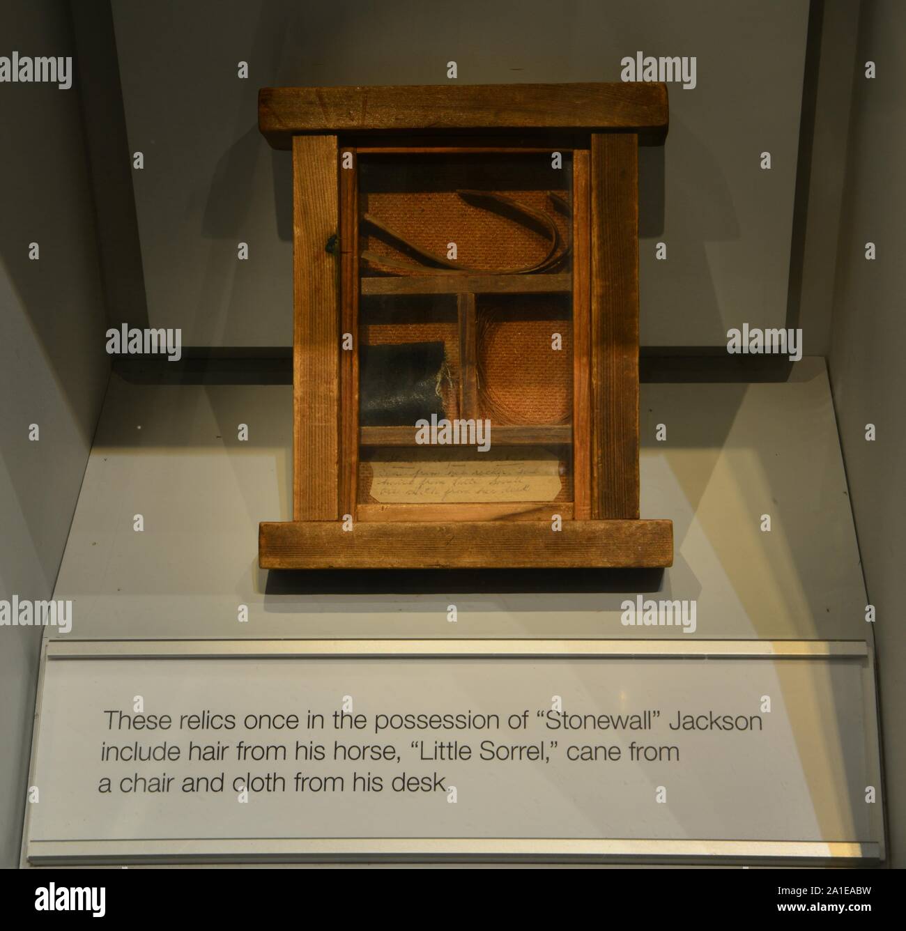 Momento von Allgemeinen Stonewall Jackson Stockfoto