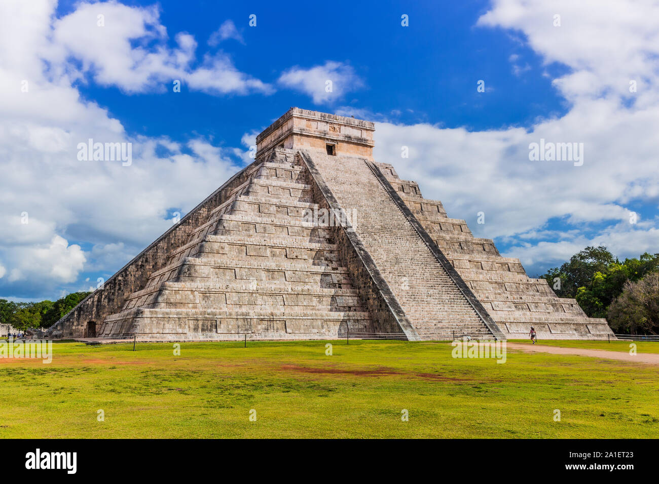 Chichen Itza, Mexiko. Tempel des Kukulcan, auch als "El Castillo bekannt. Stockfoto