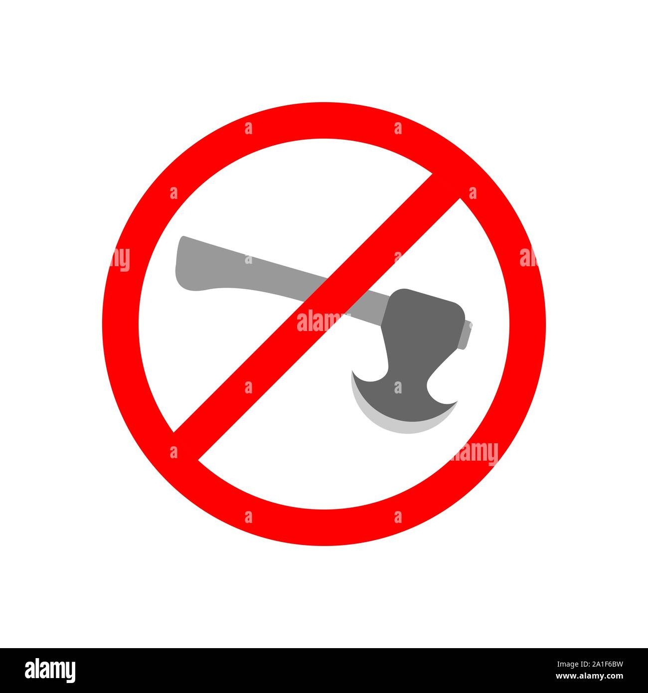 Stop nach unten schneiden lebende Bäume für. Bäume verboten. Keine cut oder nicht cut Konzept Symbol für Ihr Design. Vector Illustration. Stock Vektor