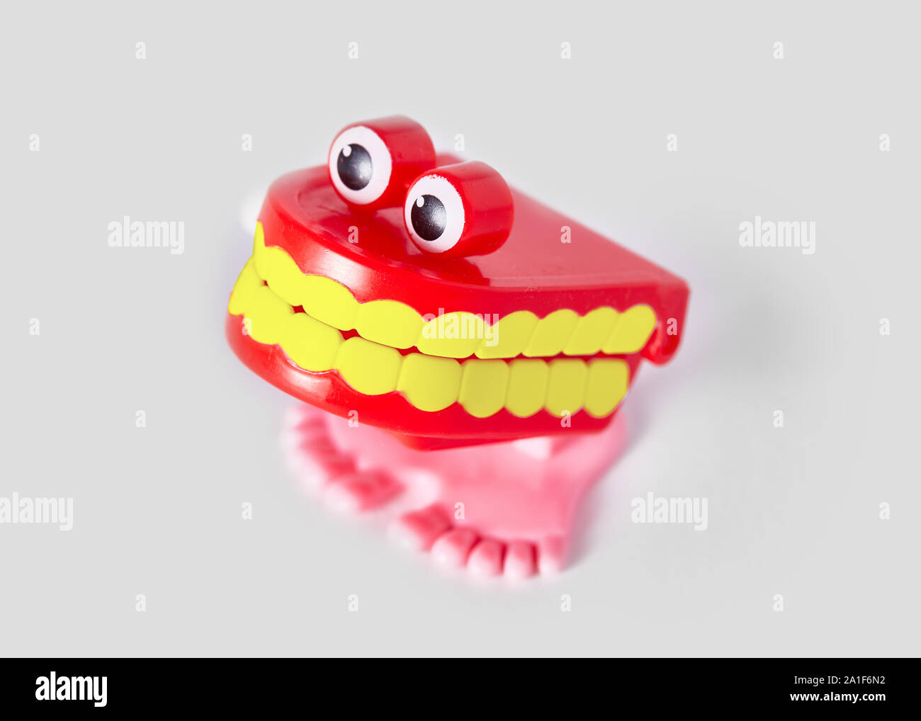 Das Klappern der Zähne Spielzeug Stockfoto