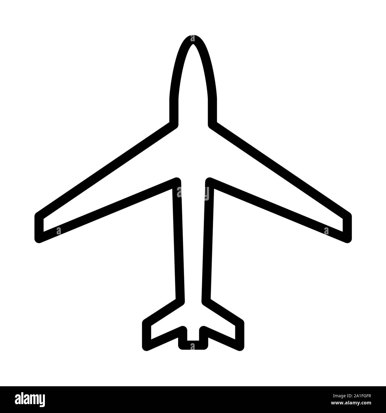 Flugzeugsymbol Abbildung Stock Vektor