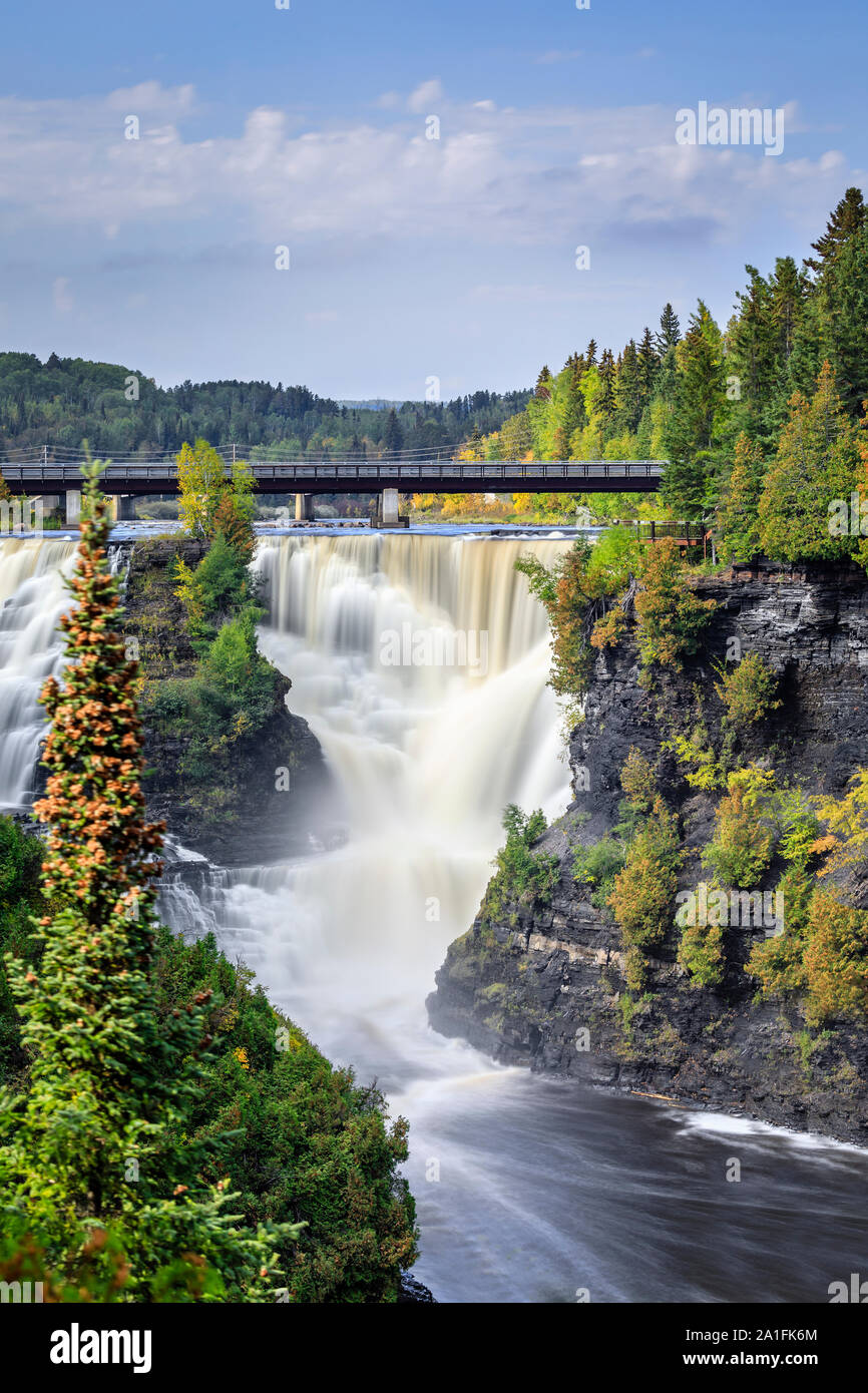 Kakabeka Falls, in der Nähe von Thunder Bay, Ontario, Kanada. Stockfoto