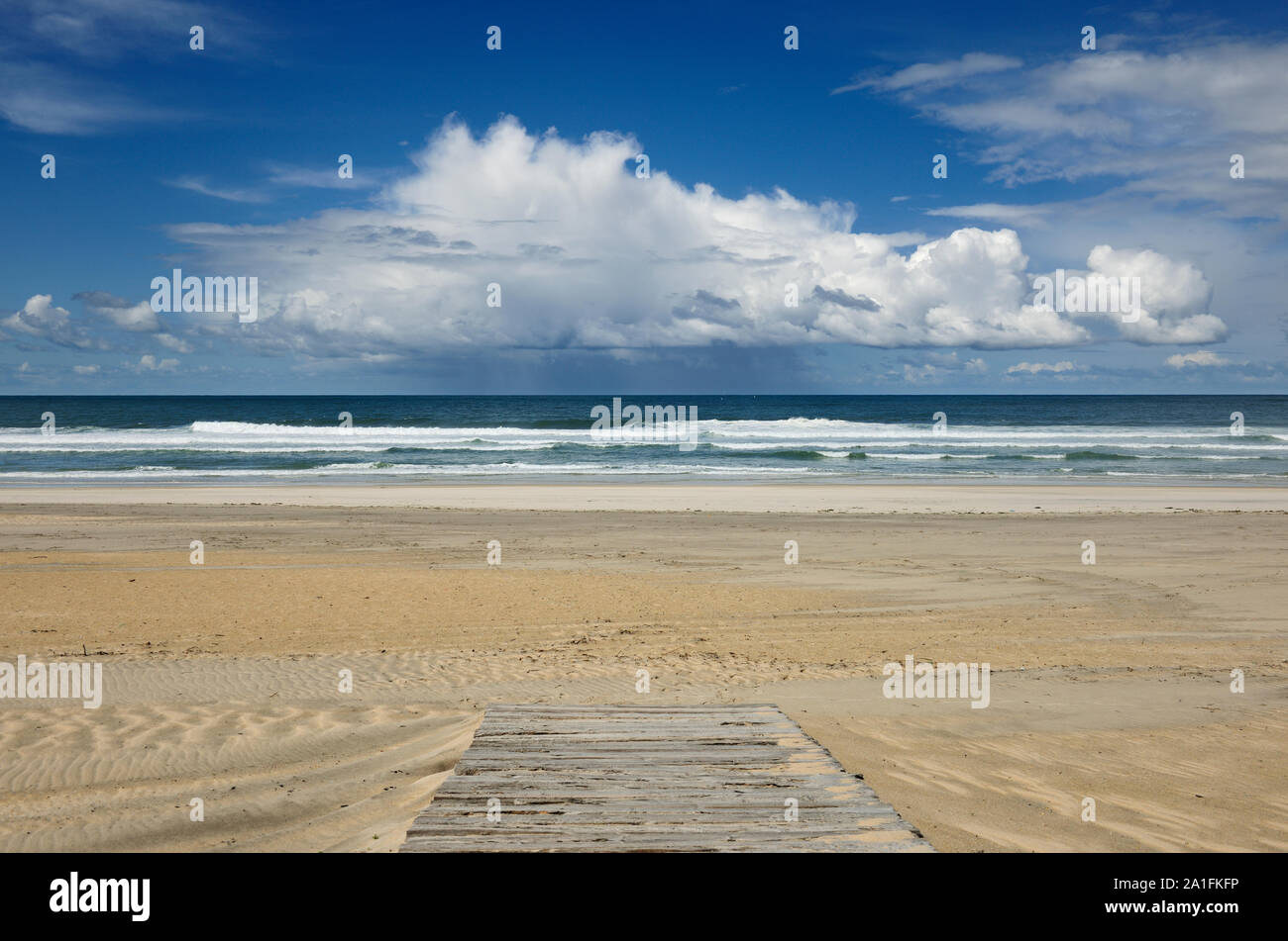 Costa Nova Strand. Portugal Stockfoto