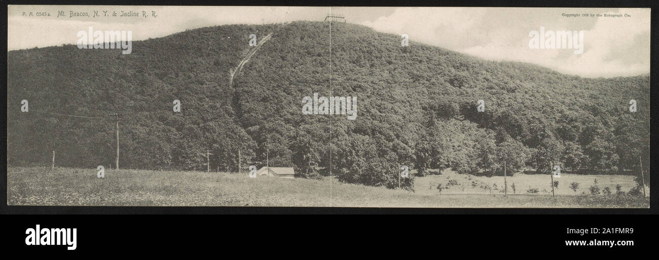 Mt. Rundumleuchte, N.Y. und Neigung R.R. Stockfoto