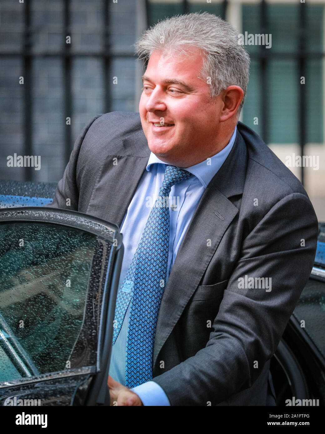 Downing Street, Westminster, London, UK, 26. Sep 2019. Brandon Lewis, Staatsminister für Sicherheit im Home Office. Die Minister kommen für eine politische Kabinettssitzung in der Downing Street am späten Nachmittag. Credit: Imageplotter/Alamy leben Nachrichten Stockfoto