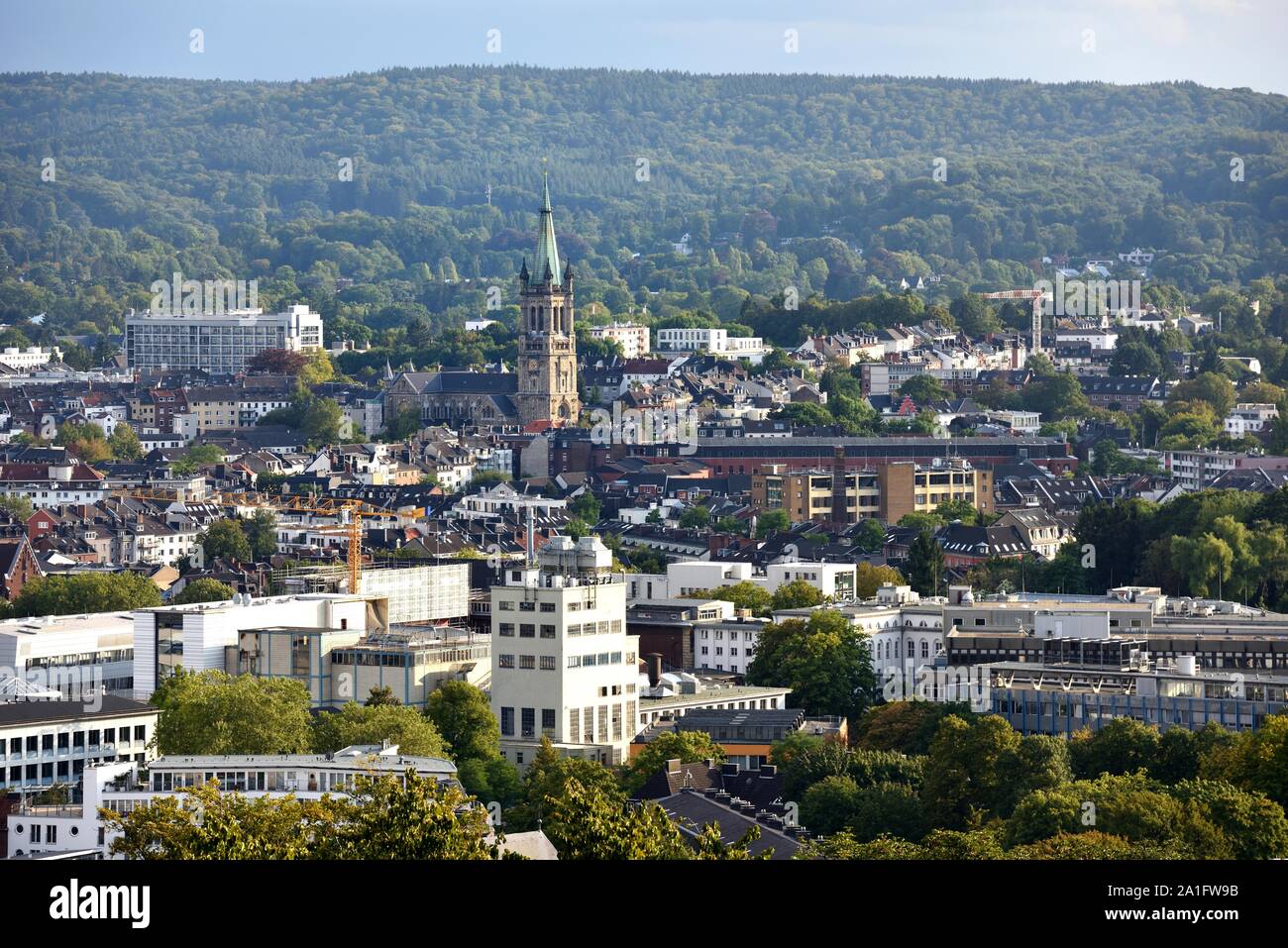 Von oben gesehen Aachen. Stockfoto