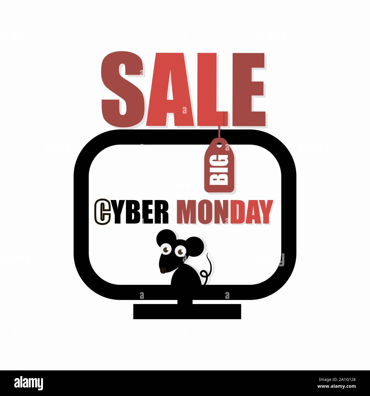 Cyber Monday Verkauf Werbung Plakat. Cyber Monday Design, Verkauf, Rabatt,  Werbung, Marketing. Kleidung, Möbel, Autos, Essen verkaufen. Ve  Stock-Vektorgrafik - Alamy