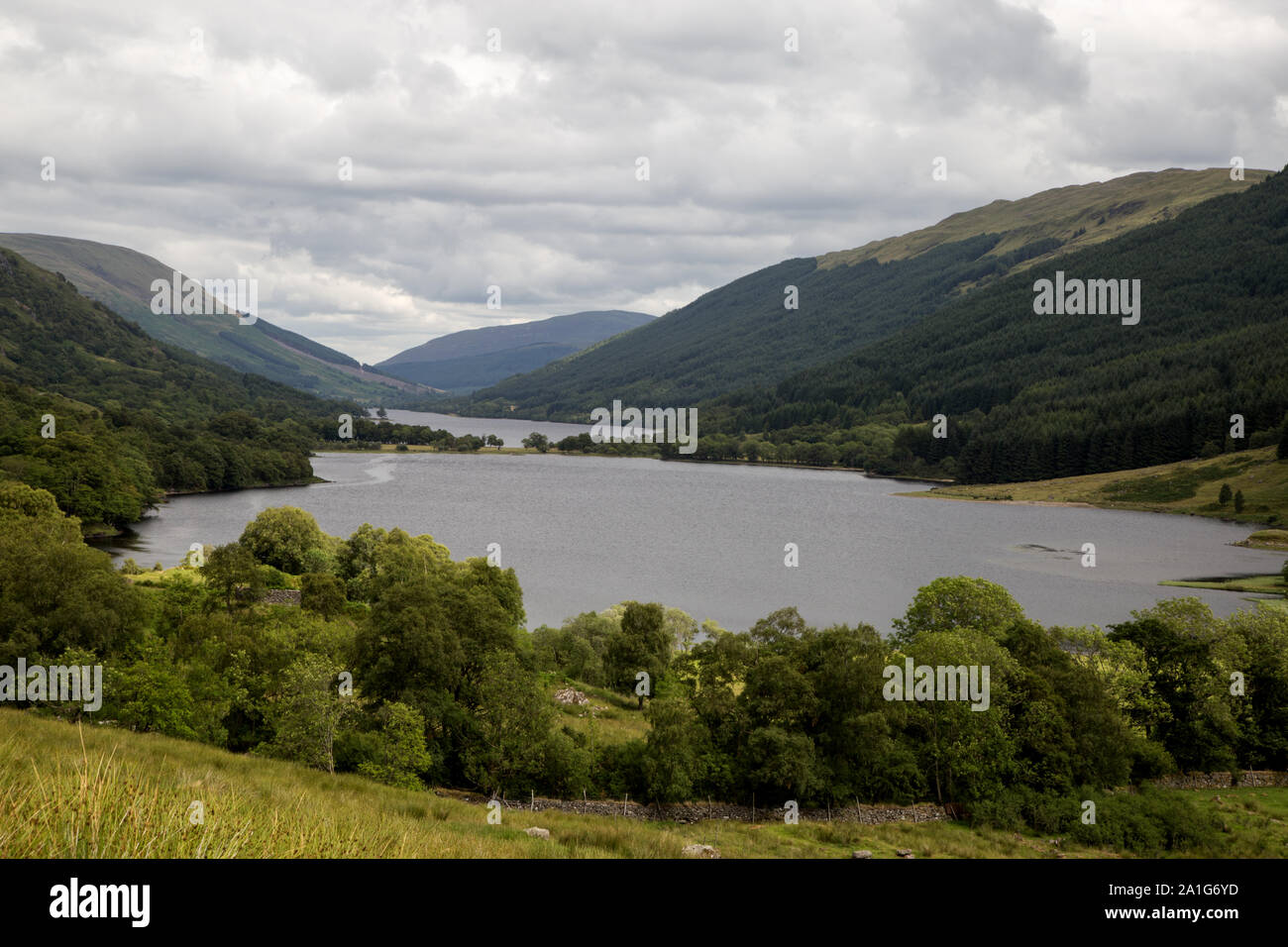 Scottish Highland Lochs an einem bewölkten Nachmittag Stockfoto